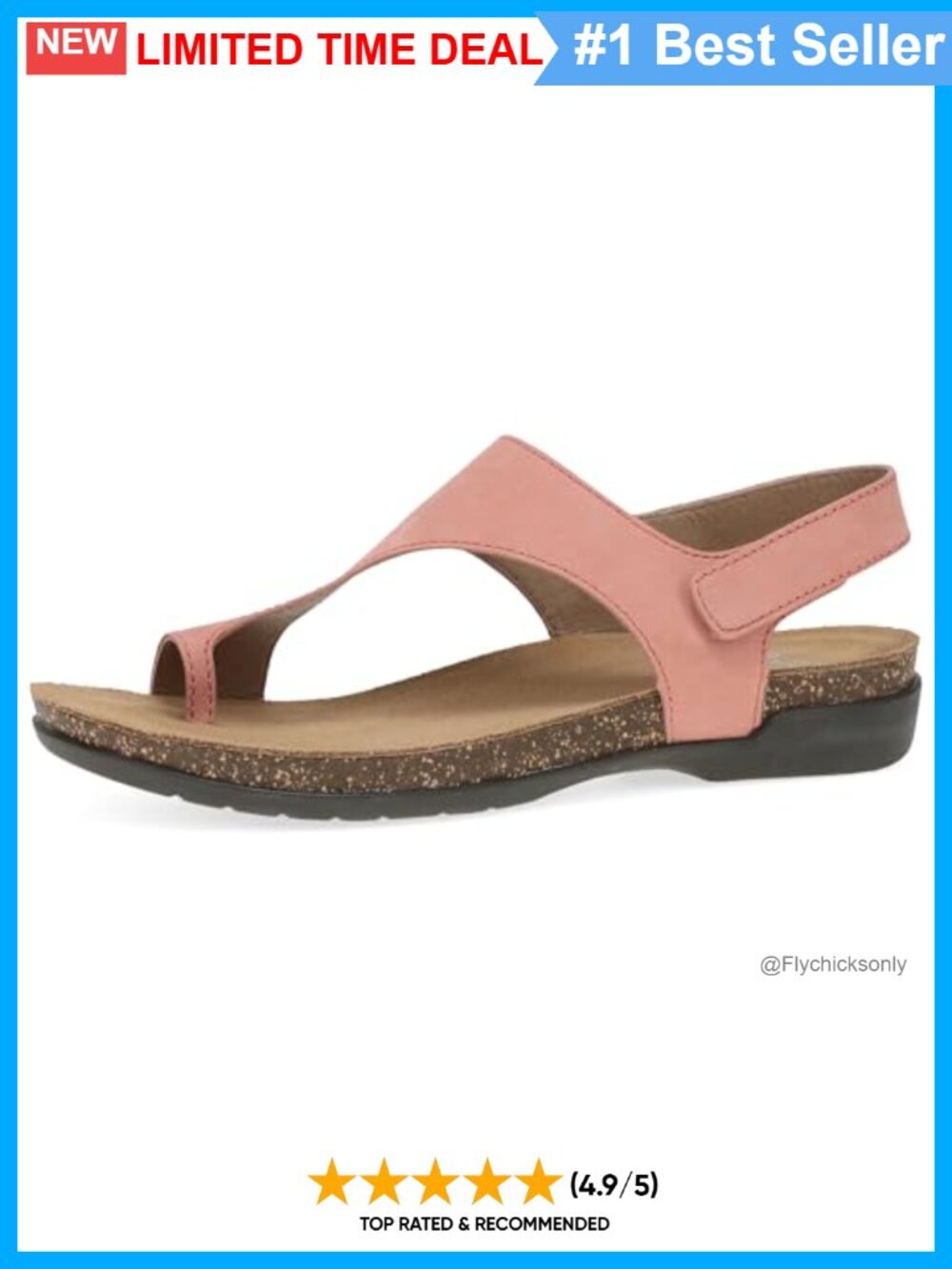 Dansko Reece Leather Sandals Memory Foam Arch Support Slingback